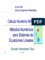 Capitulo 2 Sistemas de Ecuaciones Lineales