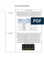 Lac Pre-Production Log