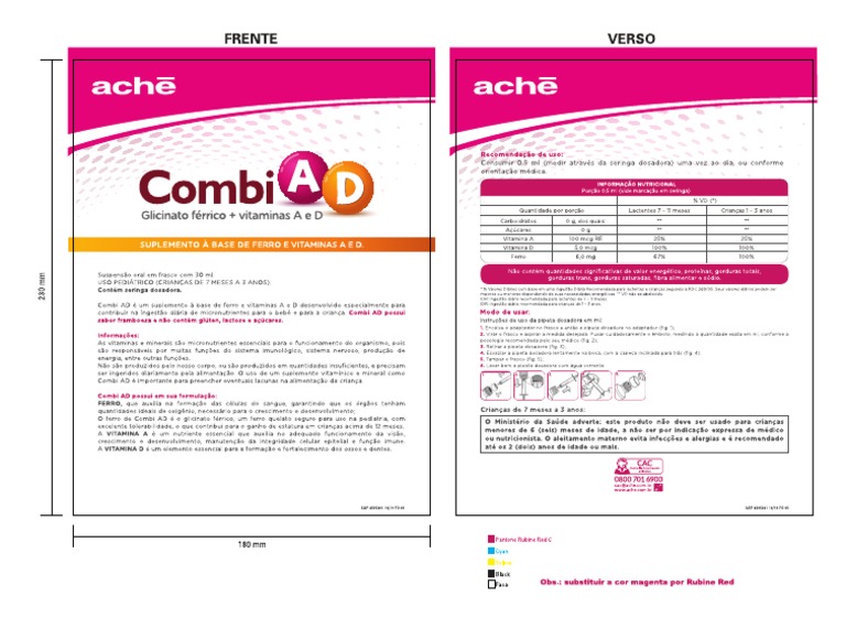 Bula Paciente Combi Ad | PDF