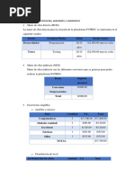 Plan de existencias