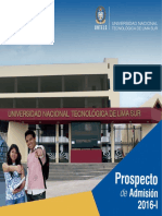 Untels Prospecto de Admision 2016 L PDF