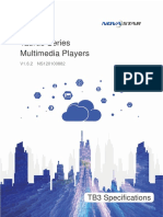 Taurus Series Multimedia Players TB3 Specifications V1.6.2