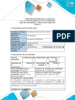 Guía de Actividades y Rúbrica de Evaluación - Tarea 2 - Elaborar Mapa Mental