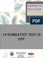 Summative Test in Epp