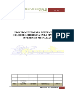 Procedimiento Verificacion de Adherencia