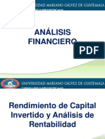 Análisis financiero: Rendimiento capital invertido