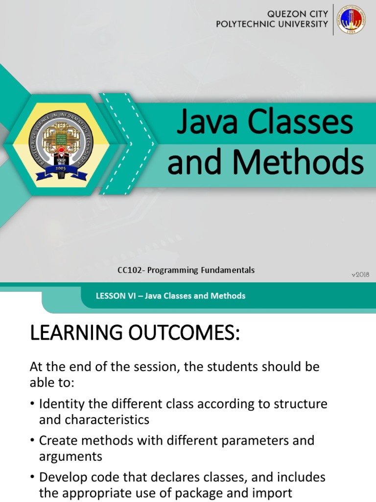 Java Classes and Methods Overview | PDF | Method (Computer Programming ...