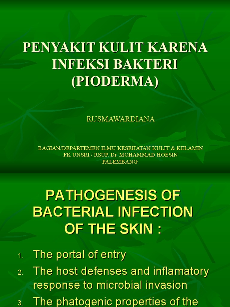 Penyakit Kulit Karena Infeksi Bakteri
