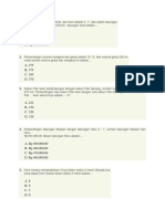 LATIHAN SOAL PERBANDINGAN