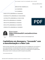 Capitalismo em desespero, “inovando” com a neocolonização e o fator Lula - Brasil 247
