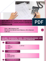 Dokumen Kelengkapan Administrasi Keuangan Di Lingkungan Sekretariat Panwascam