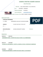 Curriculum Sandra Cedeño PDF