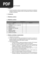 determinacion de humedad