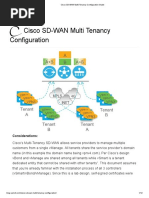 Cisco SD-WAN Multi Tenancy Configuration