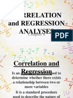 CORRELATION and REGRESSION ANALYSES