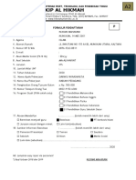 FORMULIR PENDAFTARAN Dan Format Surat Rekomendasi