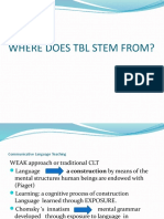 TCLT-TBL - Approach, Design & Procedures