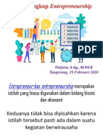 Ruang Lingkup Entrepreneurship