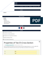 Tee (T) Section Properties - Calculator - CALC RESOURCE