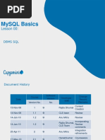 MySql Basics (DBMS - SQL) - ClassBook - Lesson 00