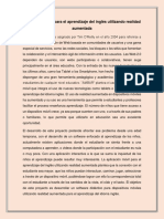 Aplicación Móvil para El Aprendizaje Del Inglés Utilizando Realidad Aumentada