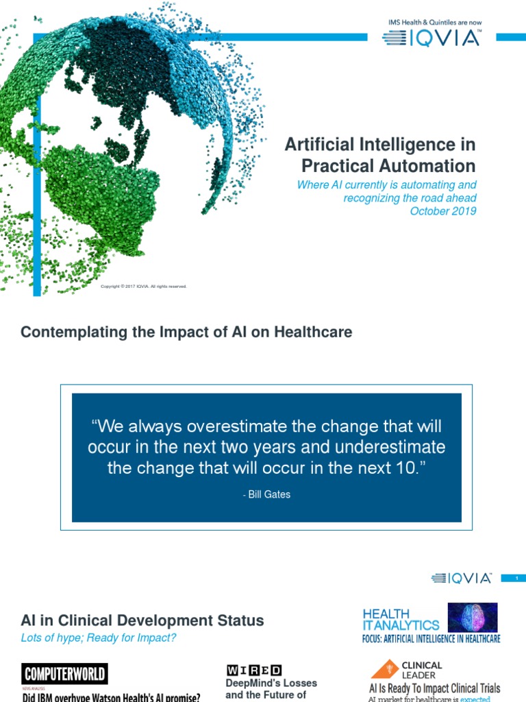 AI in Clinical Development Webinar v2 | PDF | Artificial Intelligence ...