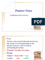 Passive Voice: Explanation and Exercises