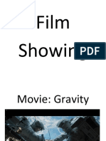 Film Showing Slip