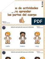 Cuaderno Actividades Partes Del Cuerpo