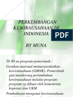 Perkembangan Kewirausahaan Di Indonesia