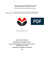 LAPORAN KARAKTERISASI Mg/Al LDH (Layered Doble Hidroxide) MENGGUNAKAN THERMOGAMIMETRY-DIFFERENTIAL THERMAL ANALYSIS