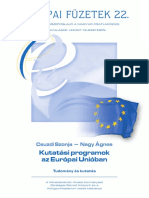 Kutatási Programok Az Európai Unióban PDF