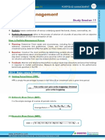 Portfolio Summary Notes by CA Gaurav Jain Sir