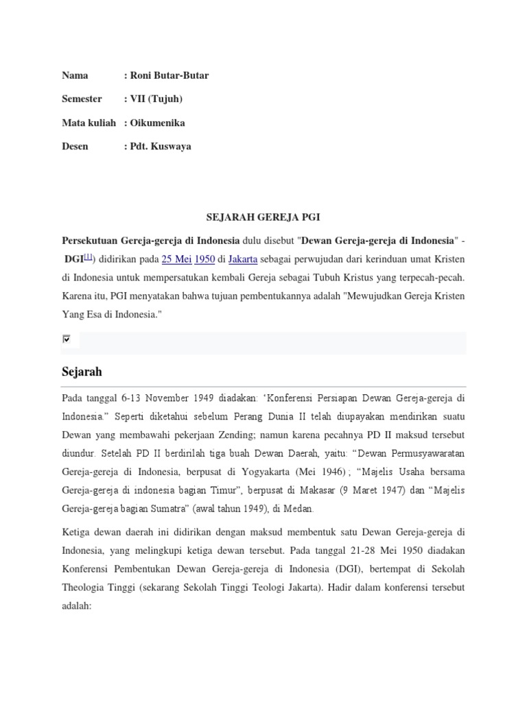 Persekutuan Gereja Pdf