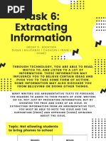 Task 6 - Extracting Information