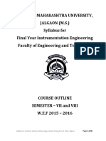 2015-16 BE Insrumentation Engineering CGPA