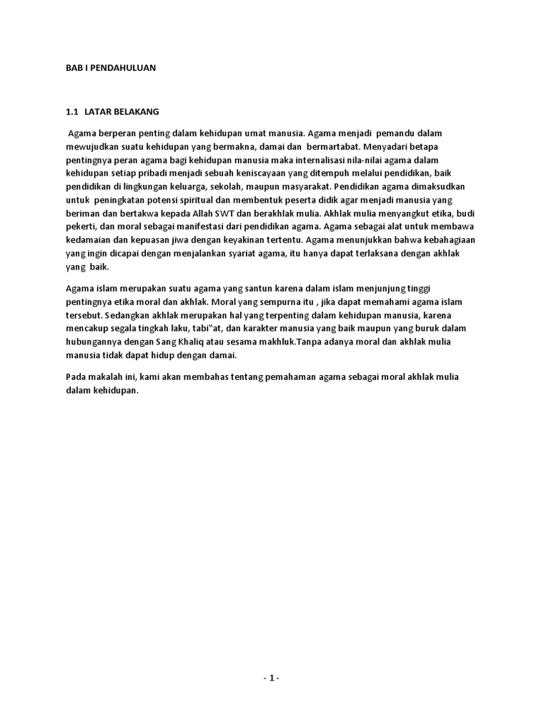 Makalah Agama Bab1 2 3