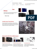 Toshiba External Hard Drives (HDD) PDF
