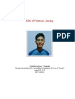 ABC of Financial Literacy - Christian Lapidez