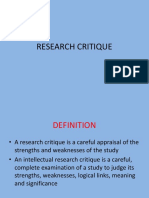 Research Critique