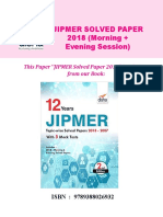 JIPMER Solved Paper 2018 PDF