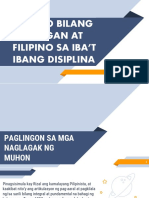 Filipino Sa Ibat Ibang Disiplina