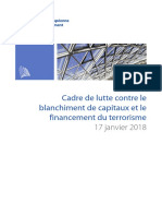 Cadre de lutte contre le blanchiment de capitaux et le financement du terrorisme