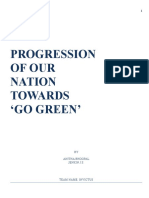 Progression of Our Nation Towards Go Green': BY Anitha Bhoopal Jenkin J.S