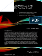 HAM, DEMOKRASI Dan POLITIK Dalam ISLAM