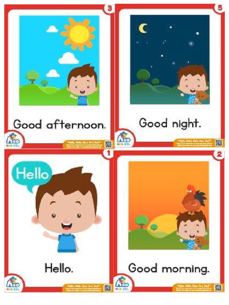 Flashcards Greetings | PDF