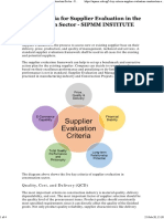 Supplier Evaluation in The Construction Sector