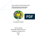 Wastewater Quantities and Wastewater Quality