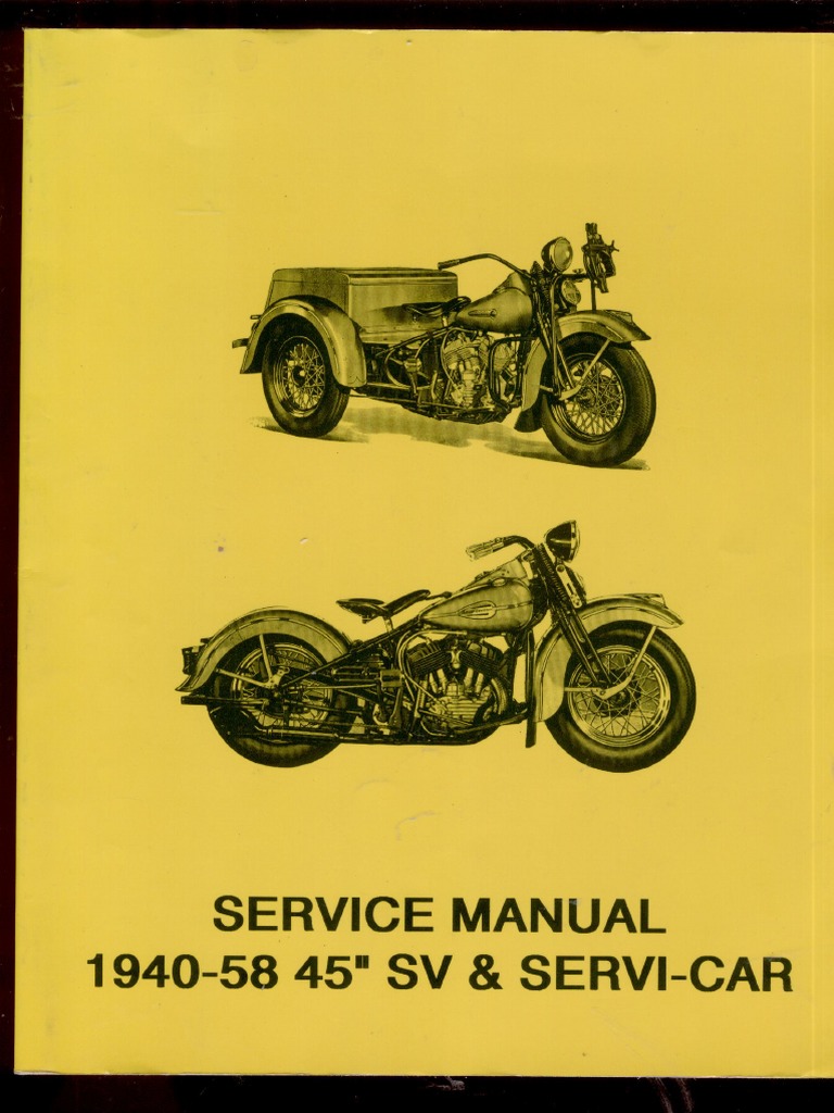 HarleyDavidson ServiceManual19401958 PDF PDF