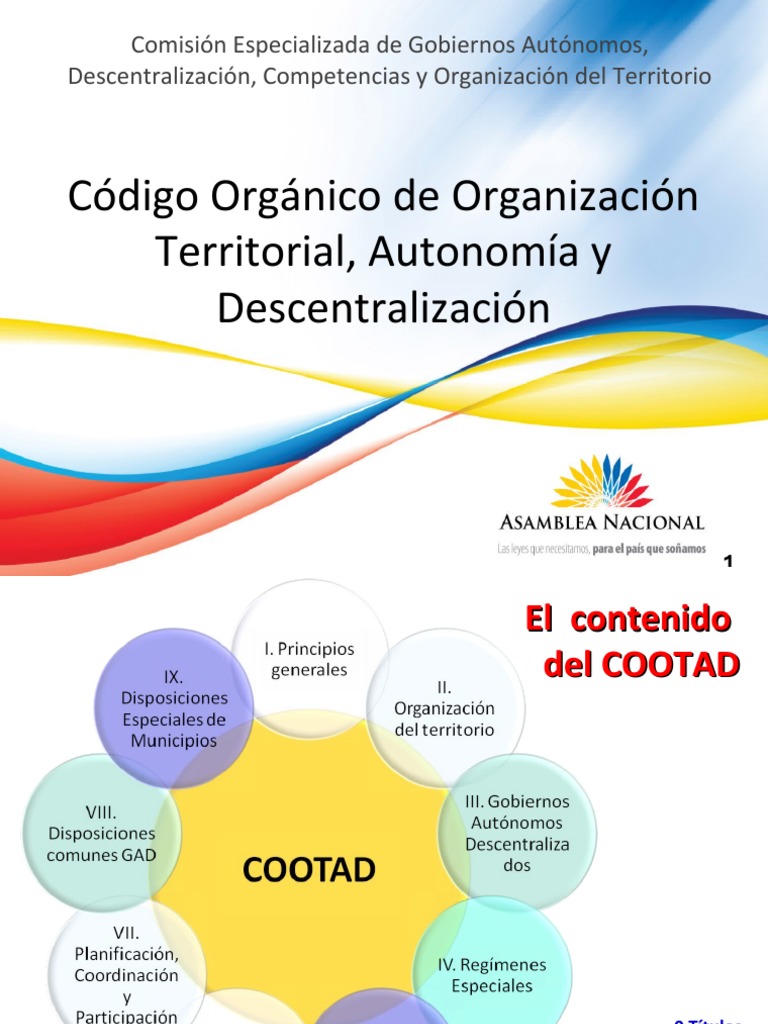 Competencias de los GAD según COOTAD | PDF | Gobierno de españa | Alcalde